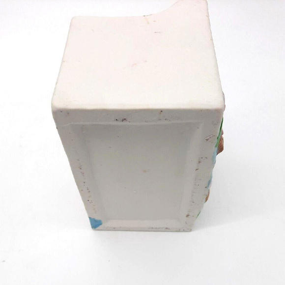 Vintage Napco Ceramic Nursery Musical Lullably Teddy Bear Butterfly Planter Vase - Picture 7 of 8